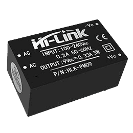 منبع تغذیه AC TO DC 220V TO 9V 33MA HLK-PM09