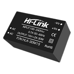 منبع تغذیه AC TO DC 220V TO 15V 2A HLK-30M15