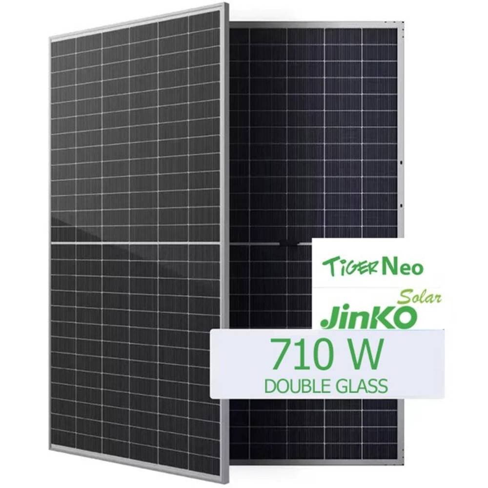 پنل خورشیدی 710 وات N-Type دوطرفه مونوکریستال برند JINKO SOLAR