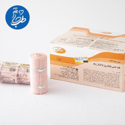 باند كشي فشاري با فشار بالا سايز cm 5×450 رول سالم