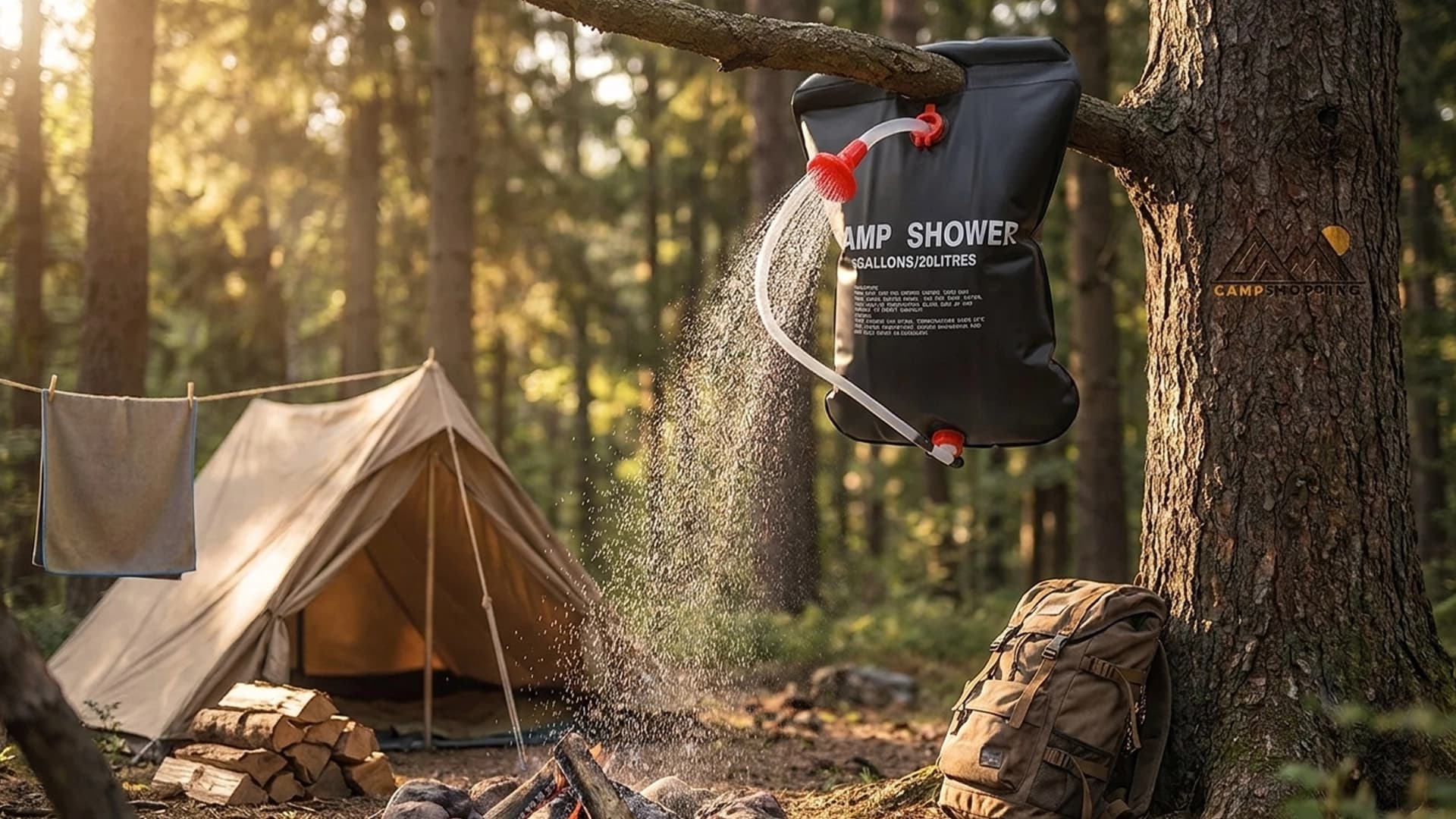 دوش مسافرتی Camp Shower مدل 20 لیتری — تصویر ۲