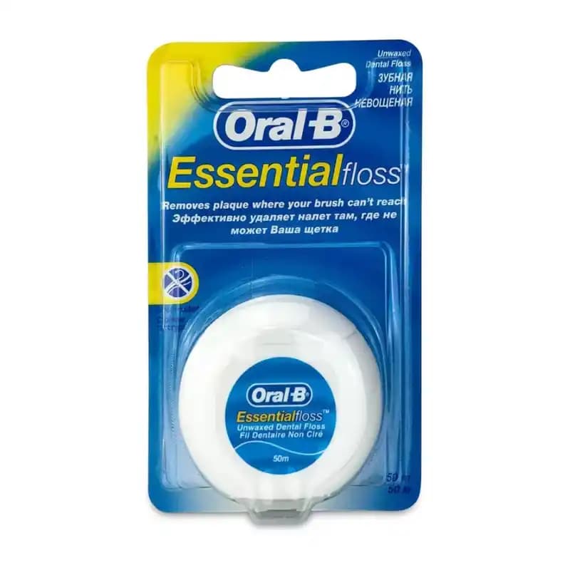 نخ دندان اورال بی Essential بدون موم ۵۰ متری