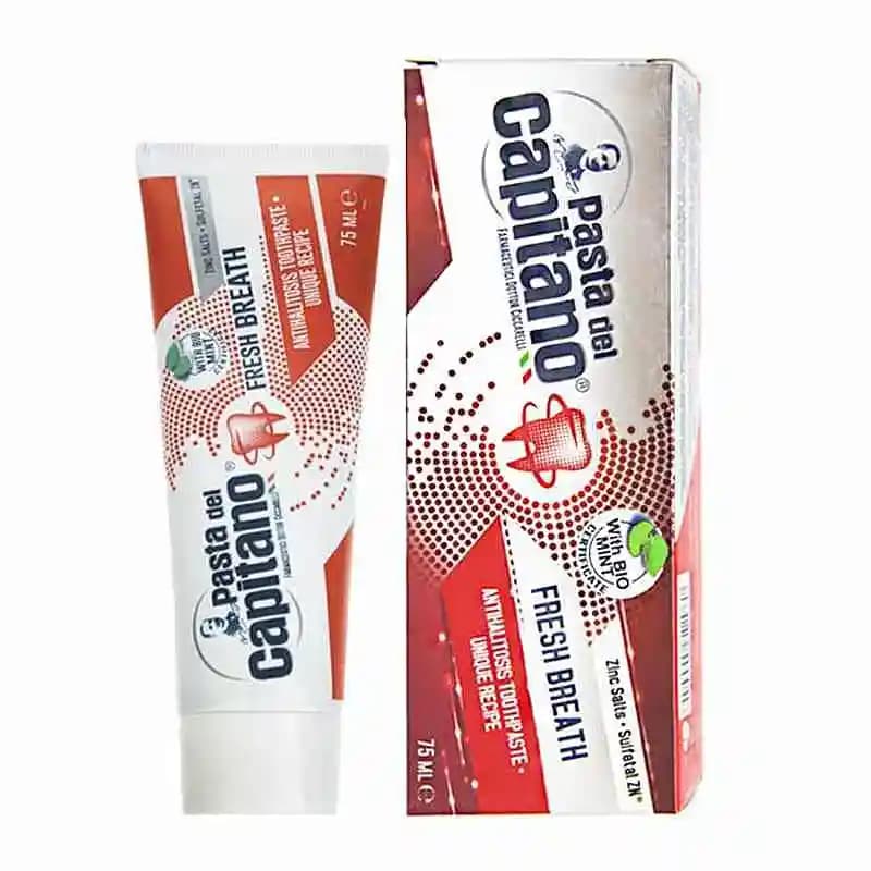 خمیردندان خوشبو کننده دهان پاستا دل کاپیتانو مدل Fresh Breath حجم 75 میلی لیتر — تصویر ۷