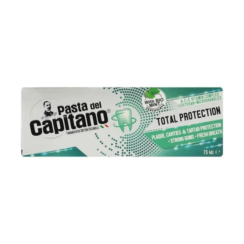 خمیردندان محافظت کامل Total Protection پاستا دل کاپیتانو مدل حجم 75 میلی لیتر — تصویر ۶