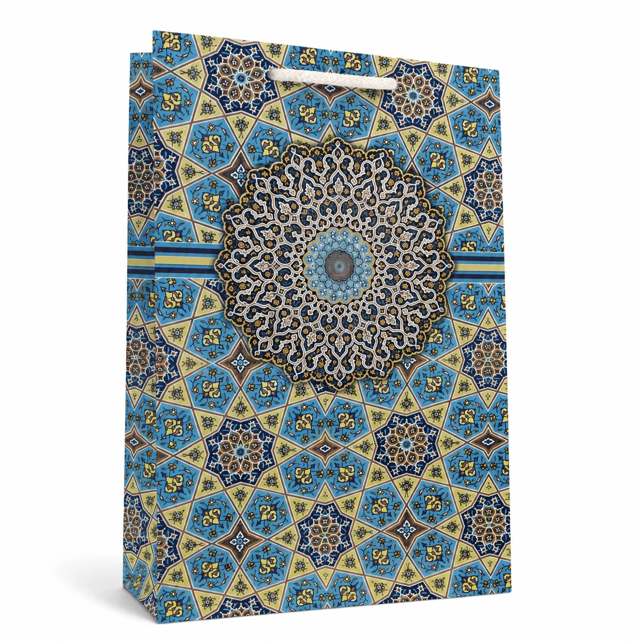 ساک هدیه سون کارت طرح کاشی سنتی آبی