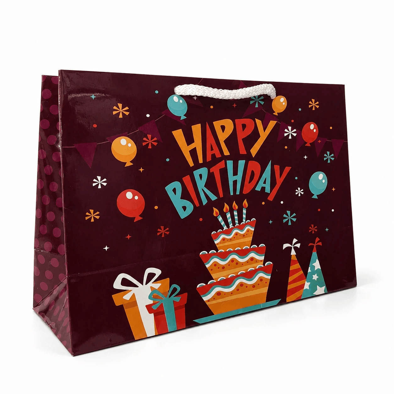 ساک هدیه تولد سون طرح Happy Birthday سایز ۱۲ — تصویر ۲