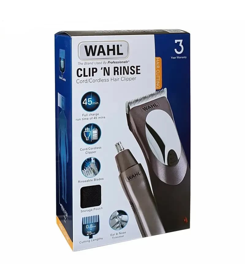 ست ماشین اصلاح سر و صورت وال باسیم/بیسیم Wahl 9639-617Y همراه موزن — تصویر ۳