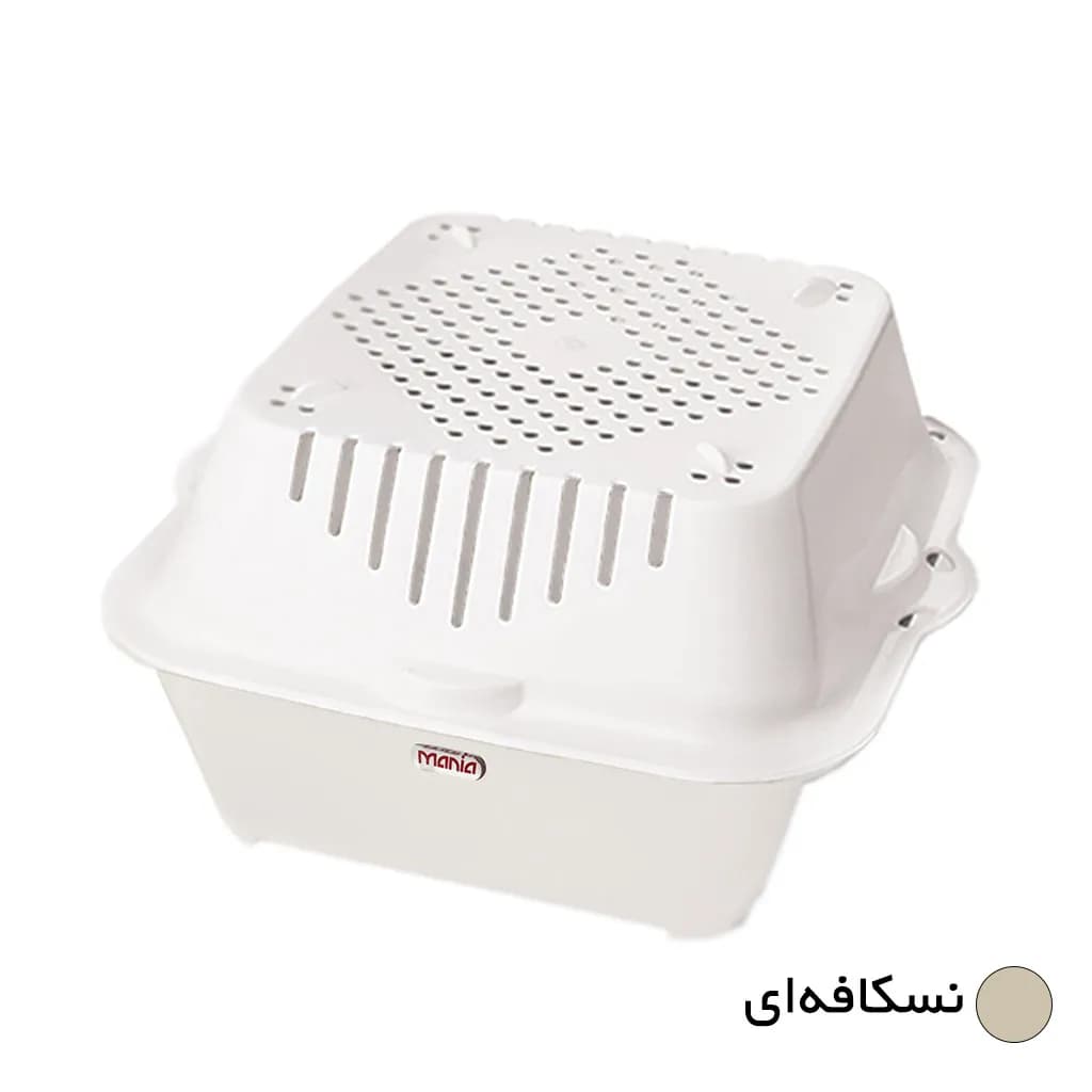 کاسه و آبکش مانیا مدل مربعی کد 108031 سایز یک — تصویر ۷