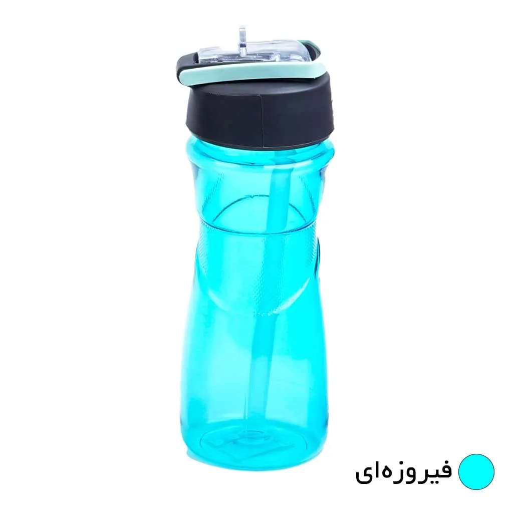 بطری مانیا مدل کمر دار نی دار کد 103506 گنجایش 390 میلی لیتر — تصویر ۲