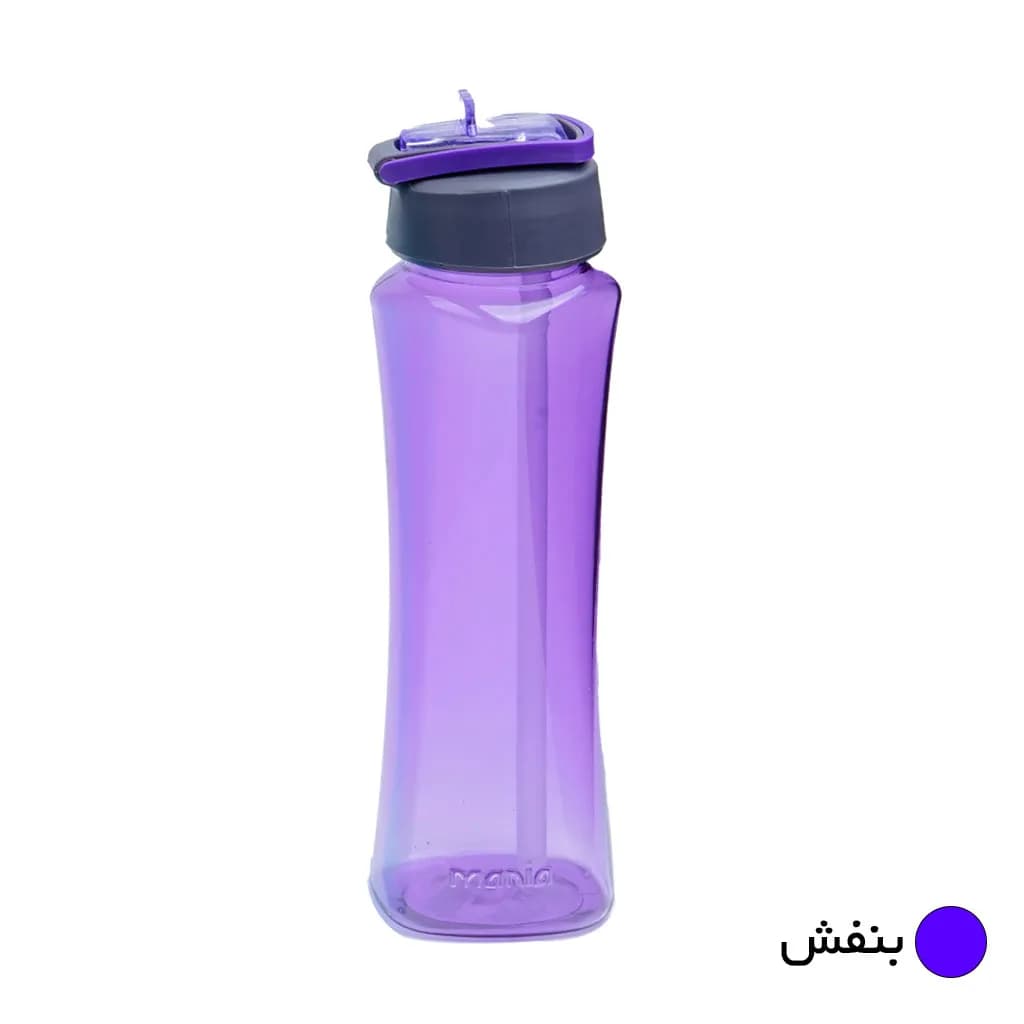 بطری مانیا مدل مربعی نی دار کد 103504 گنجایش 650 میلی لیتر — تصویر ۲