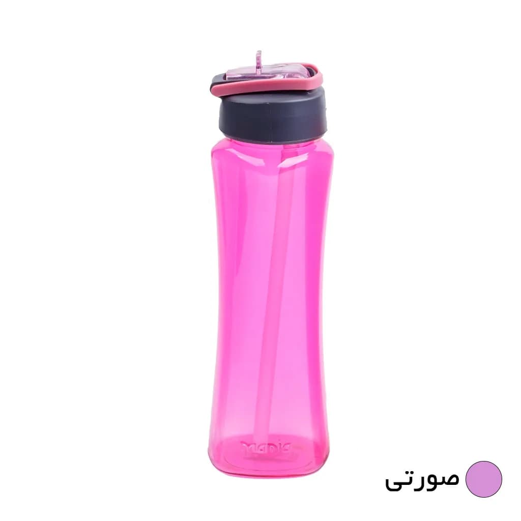 بطری مانیا مدل مربعی نی دار کد 103504 گنجایش 650 میلی لیتر — تصویر ۴