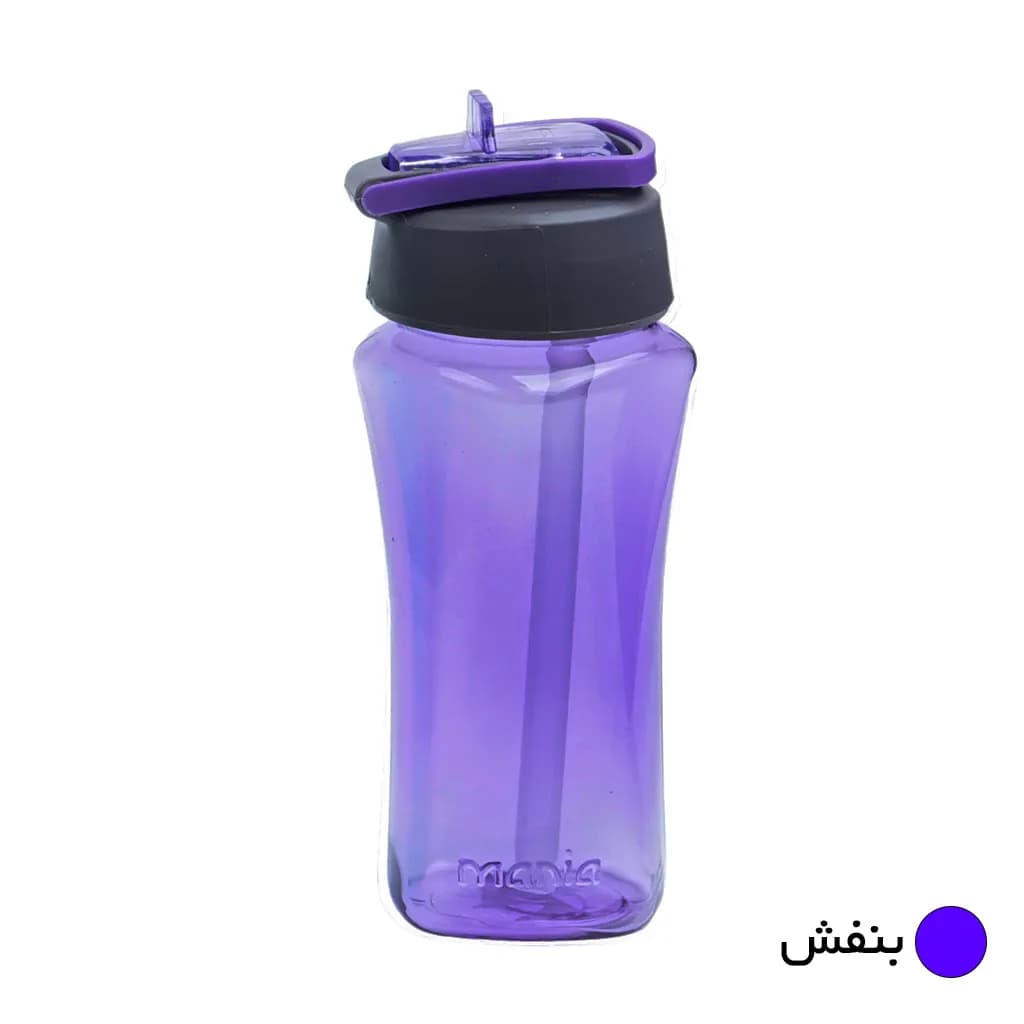 بطری مانیا مدل مربعی نی دار کد 103503 گنجایش 350 میلی لیتر — تصویر ۴