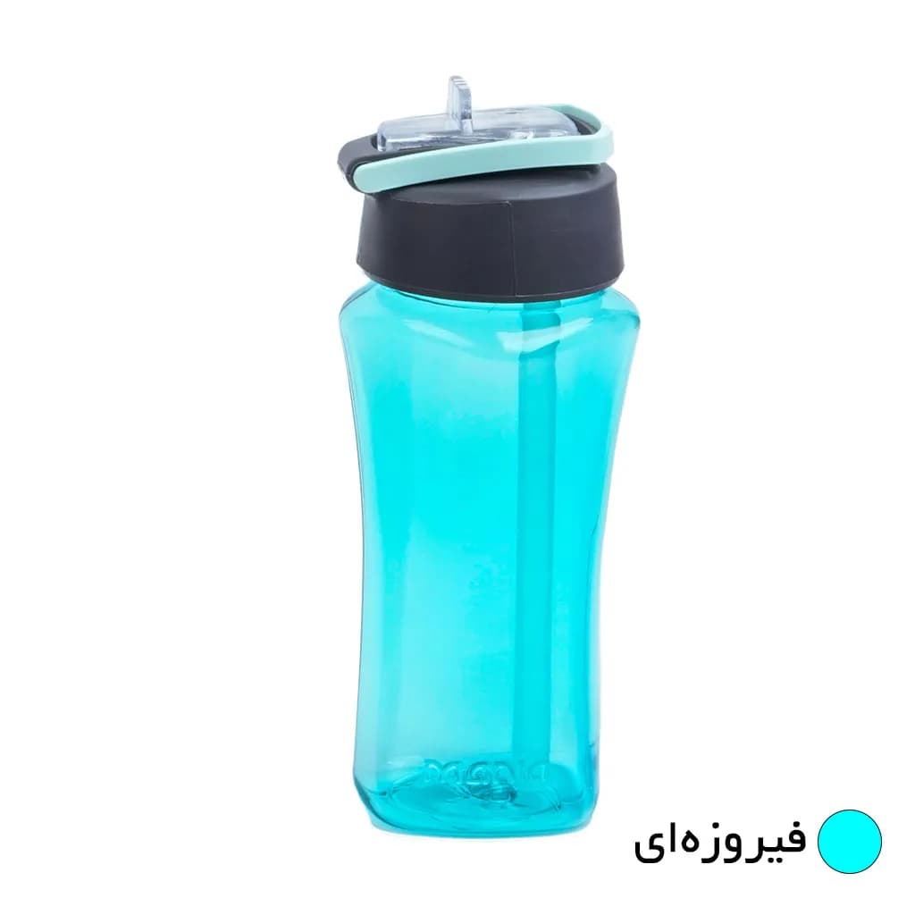 بطری مانیا مدل مربعی نی دار کد 103503 گنجایش 350 میلی لیتر — تصویر ۳