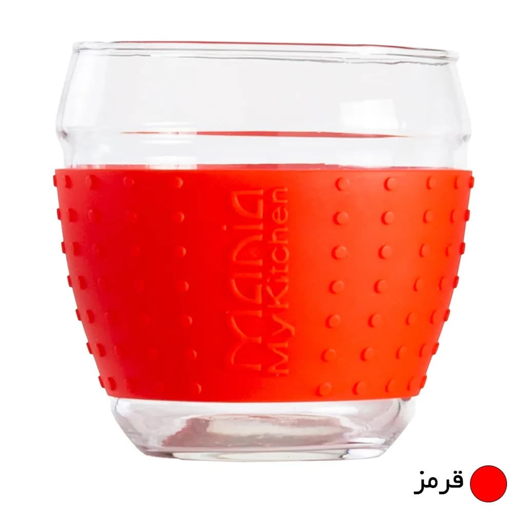 ليوان شیشه ای مانیا مدل كاور سیلیکونی کد 113030 — تصویر ۷