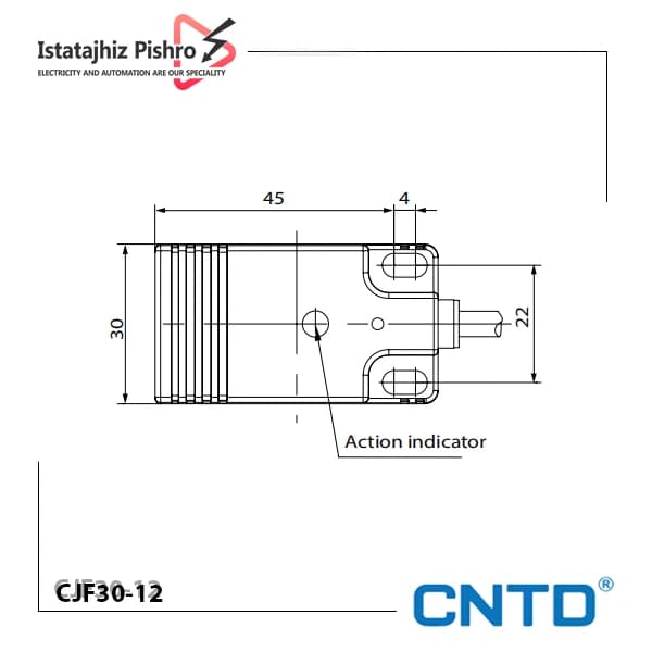 سنسور القایی CNTD مدل CJF30-12 — تصویر ۳