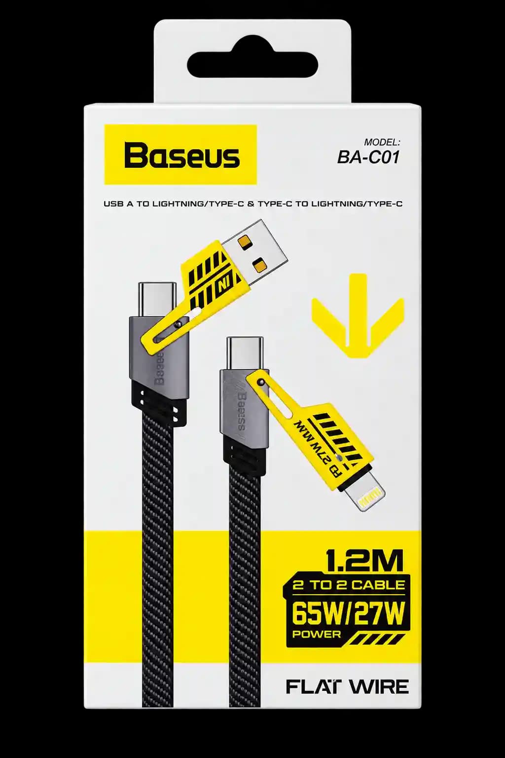 کابل ۲ به ۲ بیسوس مدل BA-C01 (Baseus BA-C01 2 TO 2 CABLE)