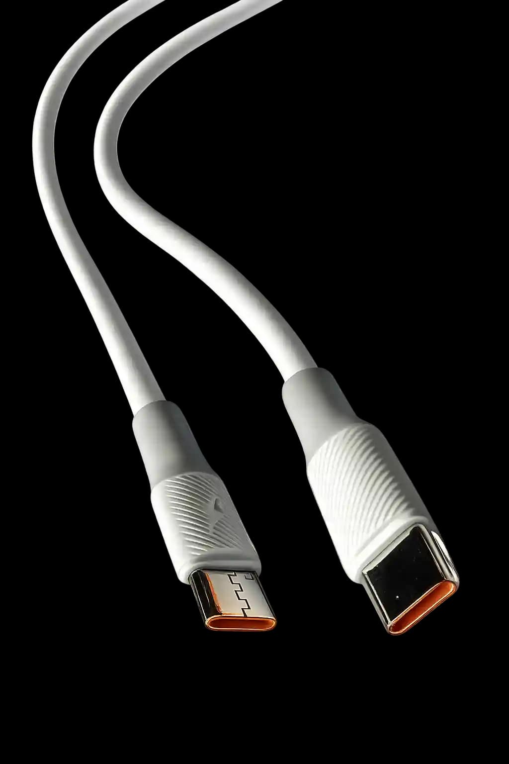 کابل شارژ سریع دو سر تایپ سی سیلیکونی ۲.۴ آمپر مدل C 0014 (Silicone Wire C 0014 C to C Data Cable 2.4A) — تصویر ۵