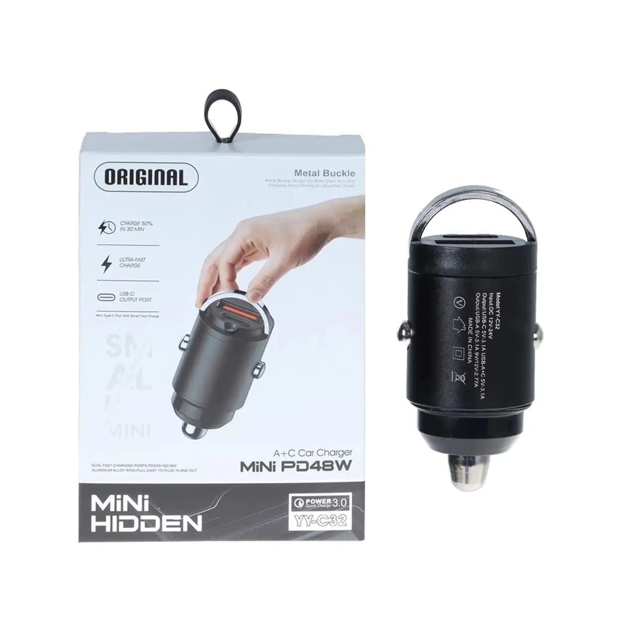 شارژر فندکی PD و فست دو پورت مدل YY-C32 48W – RH — تصویر ۲