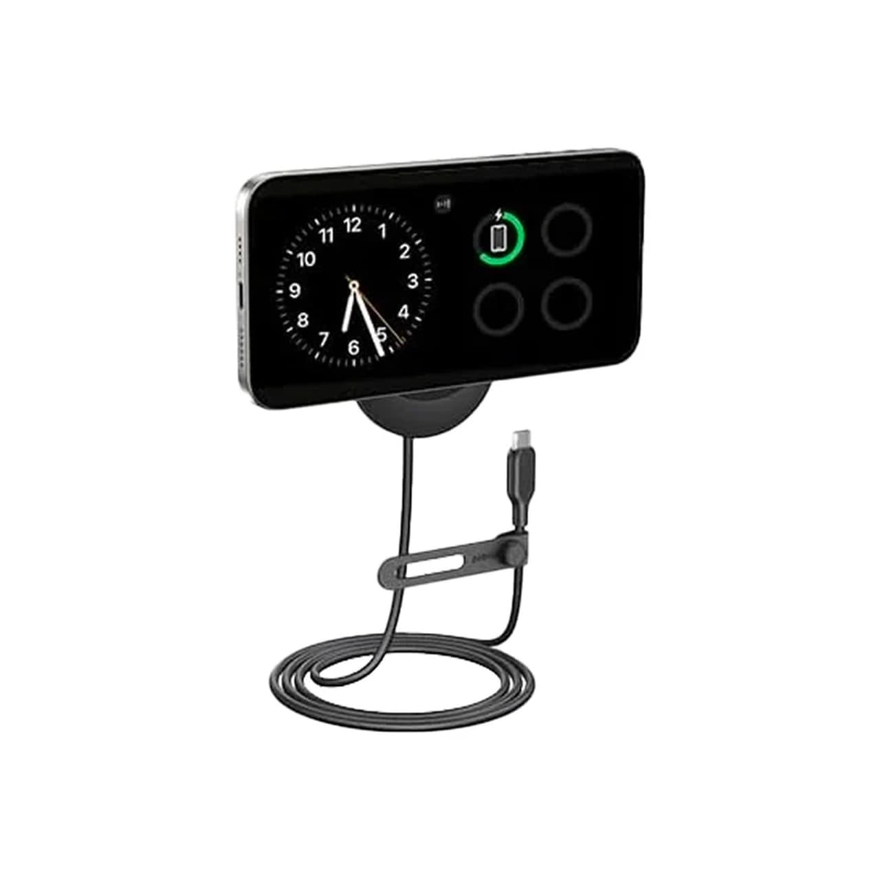 هولدر و شارژر وایرلس گوشی موبایل Anker مدل B2932H11 به همراه شارژر فندکی – مشکی — تصویر ۲