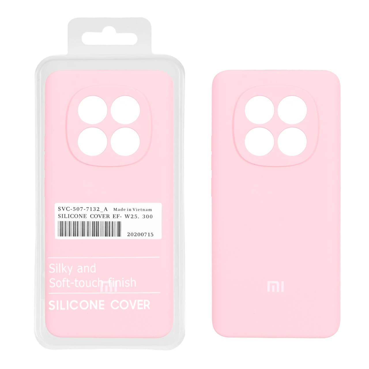 قاب سیلیکونی پاک کنی اورجینال درجه یک مناسب برای Xiaomi Redmi Note 15 / Poco M8 5G – صورتی