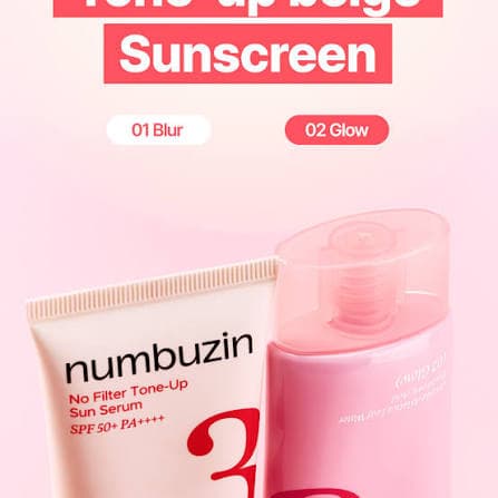 ضدآفتاب سرم‌مانند نامبوزین No.3 No Filter Tone-Up Sun Serum – شماره 01 Blur — تصویر ۲
