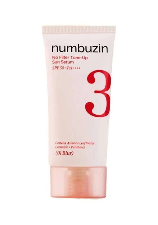 ضدآفتاب سرم‌مانند نامبوزین No.3 No Filter Tone-Up Sun Serum – شماره 01 Blur — تصویر ۳