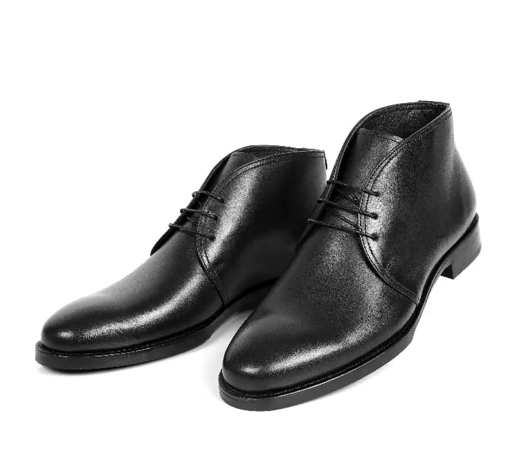 نیم بوت مردانه AKM کد 915 رنگ مشکی — تصویر ۲