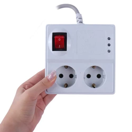 محافظ برق یخچال و فریزر 2 خانه ارت دار پارت الکتریک 2867 با کابل 1.8 متری — تصویر ۴