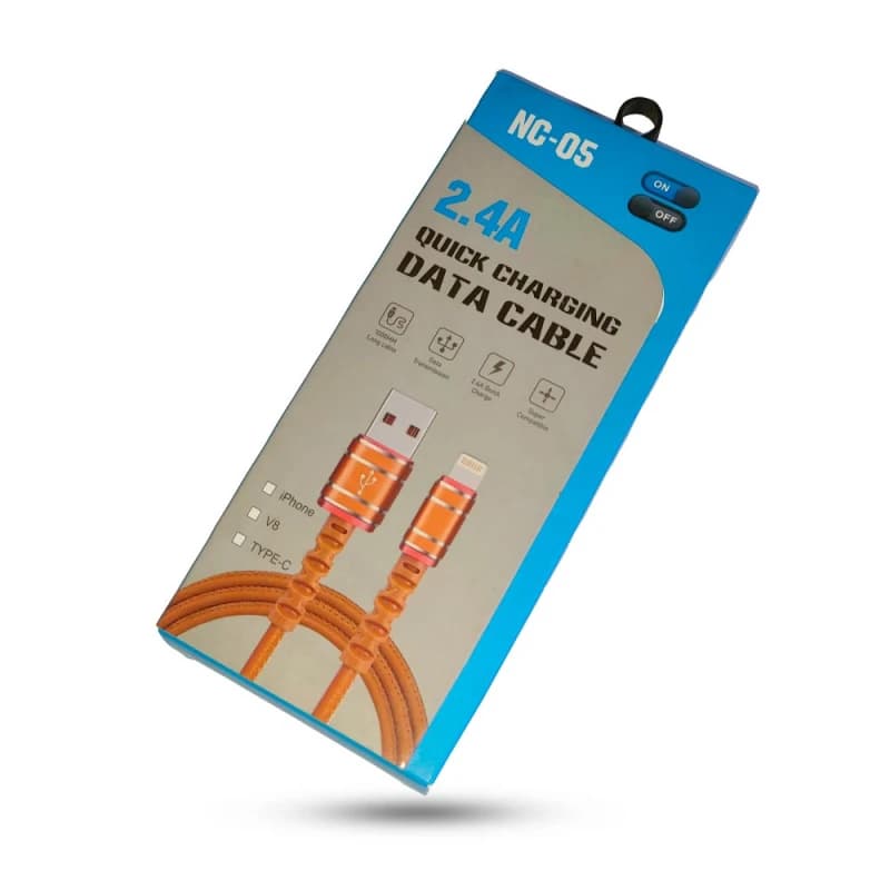 کابل فست شارژ USB به Lightning برند ON-OFF مدل NC-05