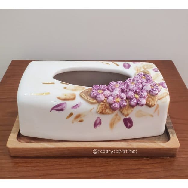 جای دستمال کاغذی سرامیکی کد ۱۰۰