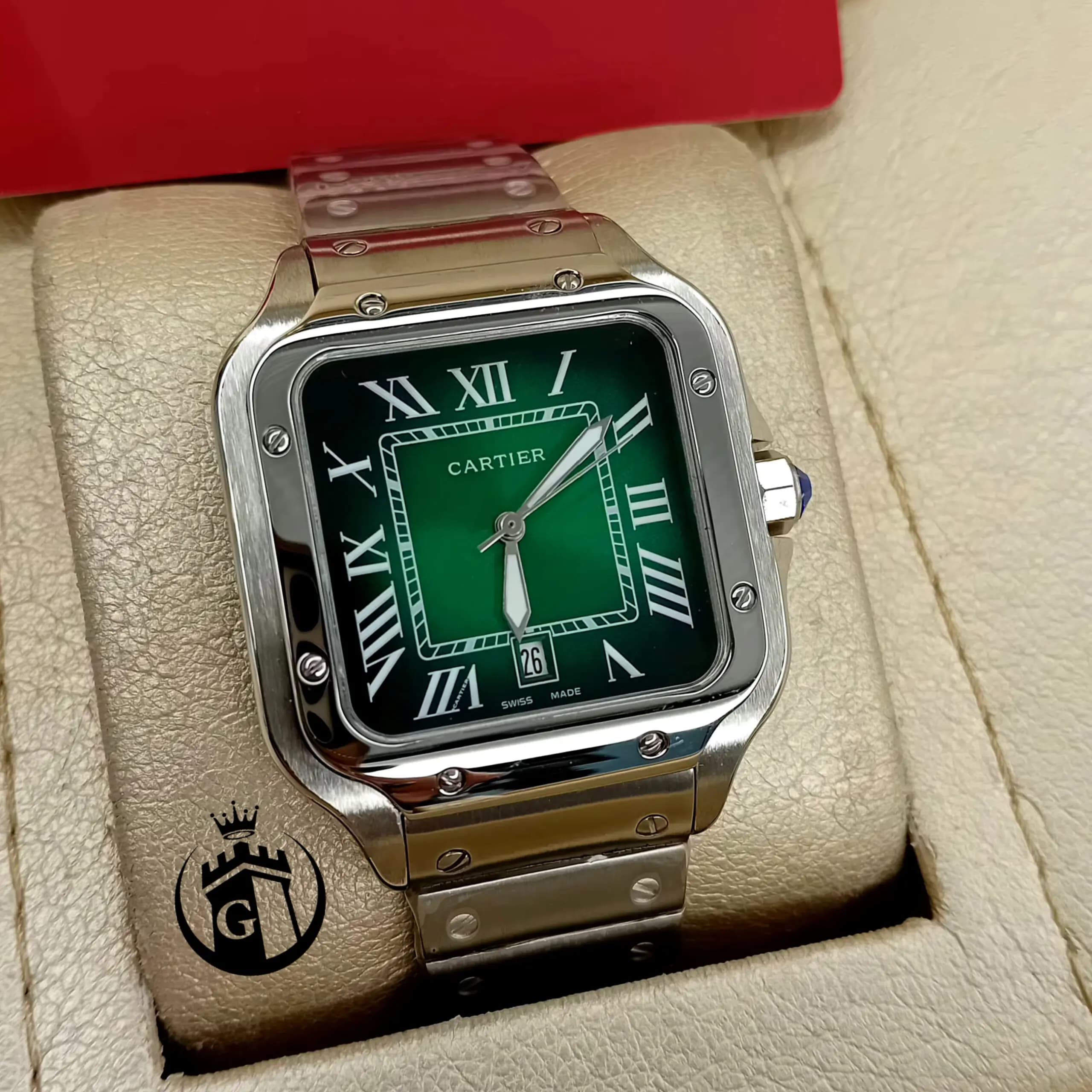 ساعت مچی مردانه اورجینال کارتیه Cartier | ساعت عقربه ای استیل 316 شیک و کلاسیک
