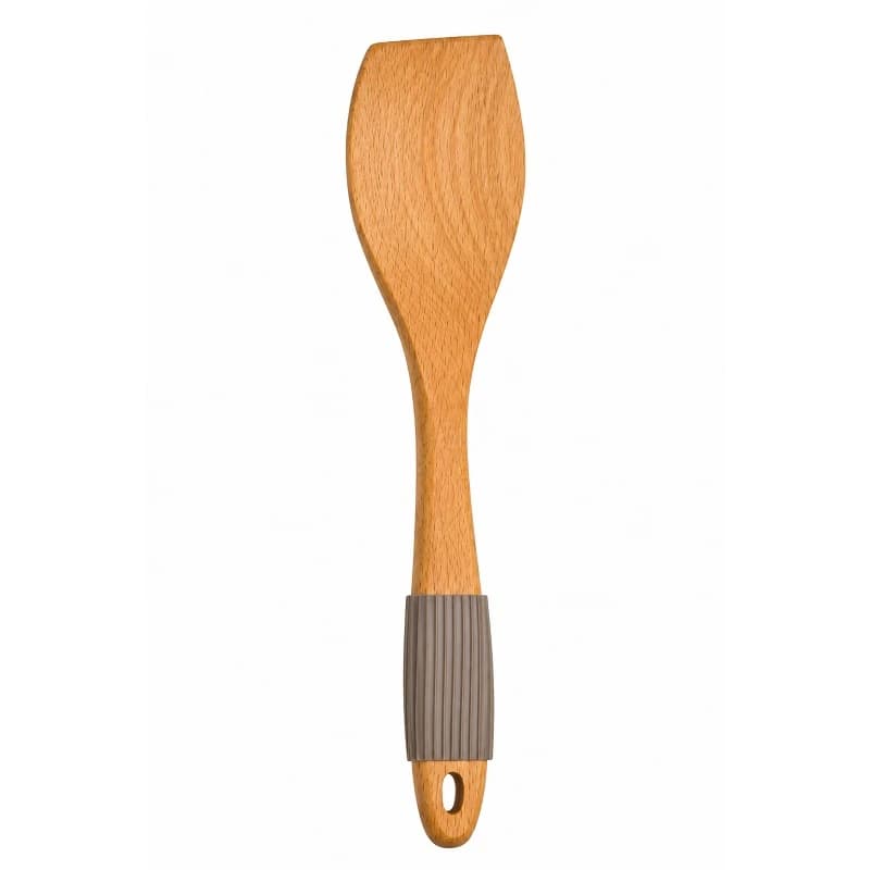 کفگیر تخت چوبی یونیک دسته سیلیکونی مدل UN-1110
