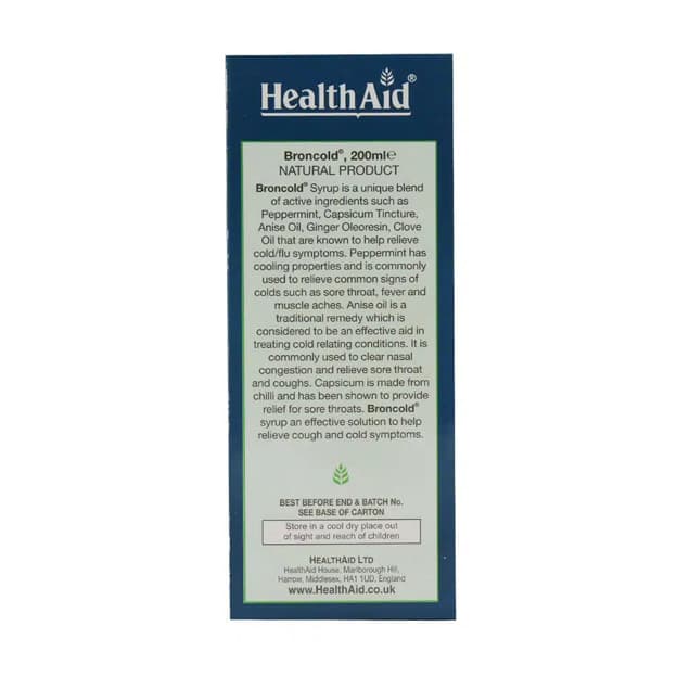 شربت برون کلد هلث اید (Health Aid) 200 میل — تصویر ۳