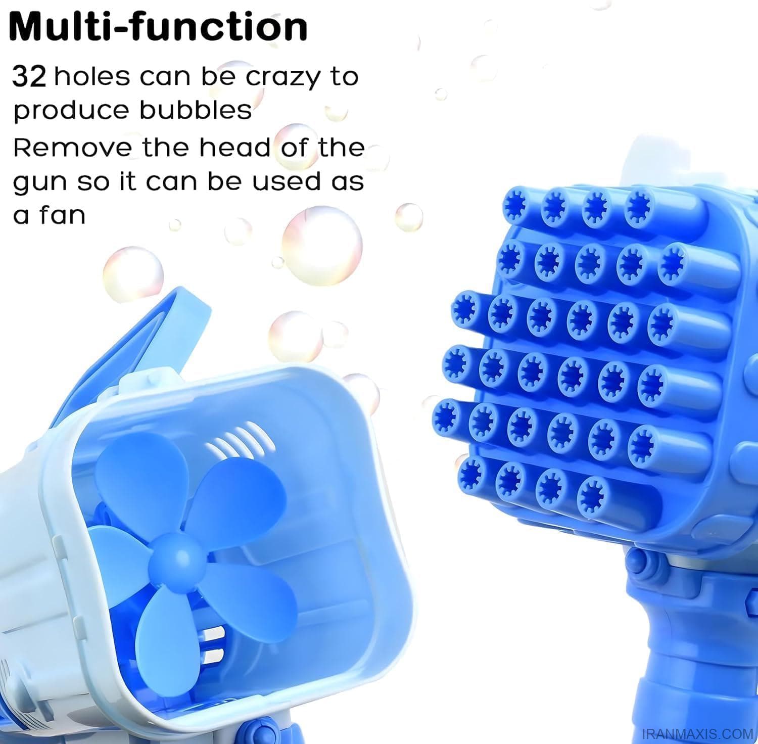 حباب ساز بزرگ تفنگی سایز بزرگ | Automatic Bubble Machine | BAZOOKA BUBBLE — تصویر ۲