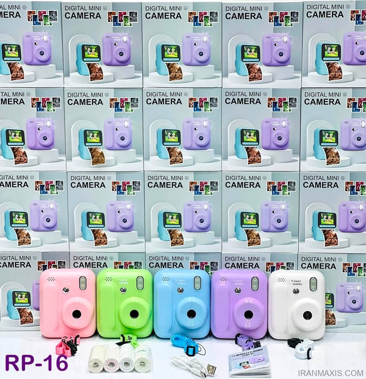 دوربین دیجیتال مینی چاپی RP_16 | چاپ آنی، 48 مگاپیکسل، Full HD و بازی | Digital Mini Print Camera — تصویر ۵
