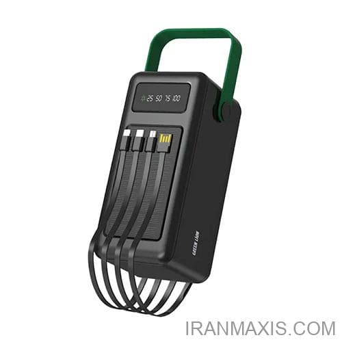 پاوربانک خورشیدی گرین لاین مدل Solar Max ظرفیت 80000 میلی آمپر |پاور بانک سولار گرین لاین | GREEN LION SOLAR MAX POWER BANK 80000mAh