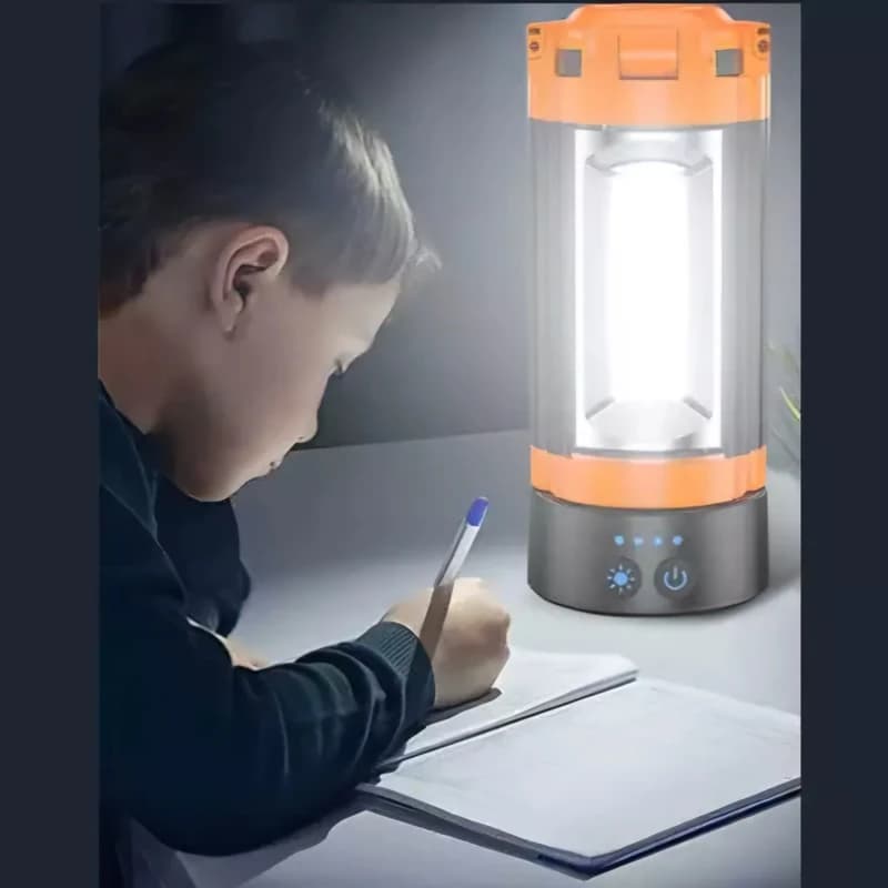 چراغ کمپینگ پایه دار شارژی تاشو ضدآب + پاوربانک | 2500 لومن | Portable Camping Light with Stand,Camping Lights Rechargeable — تصویر ۶