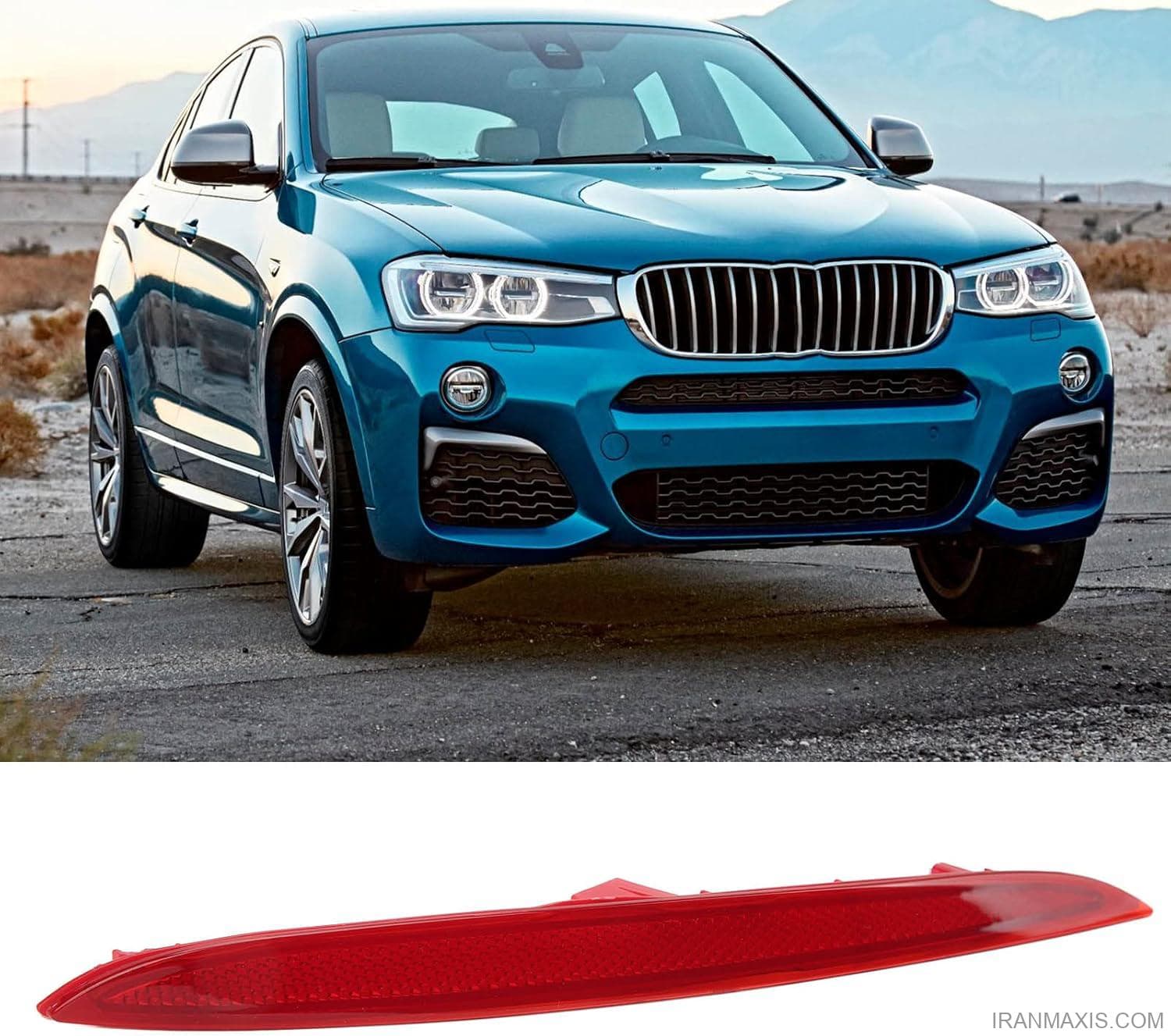 شبرنگ سپر عقب چپ و راست بی ام و X4 سال های 2011 تا 2017 | Rear Bumper Reflector, Waterproof Bumper Night Reflector for F26 X4 — تصویر ۸