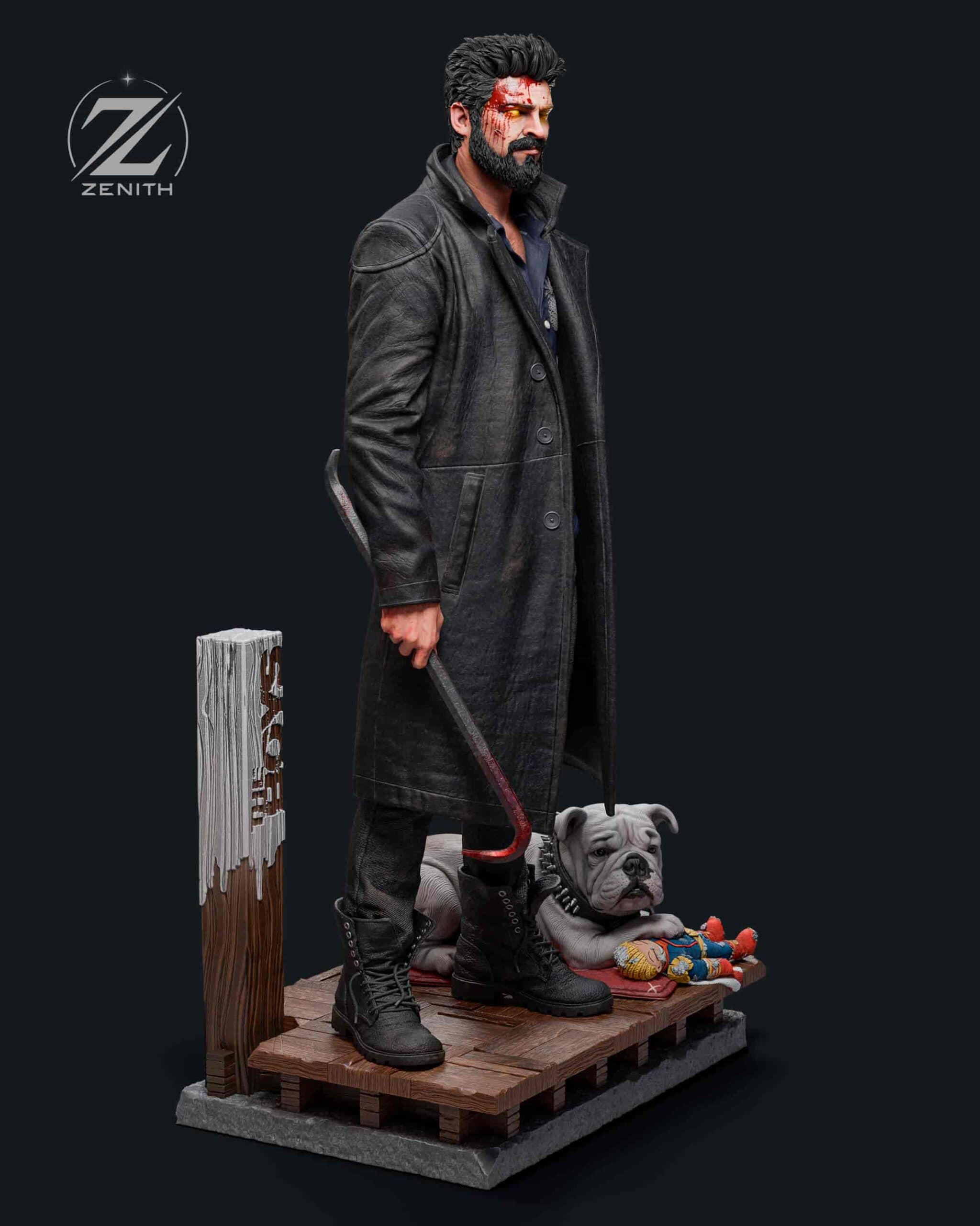 🩸👊 فیگور بیلی بوچر Billy Butcher سریال The Boys ارتفاع 35 سانتی‌متر | جنس PLA+ — تصویر ۳