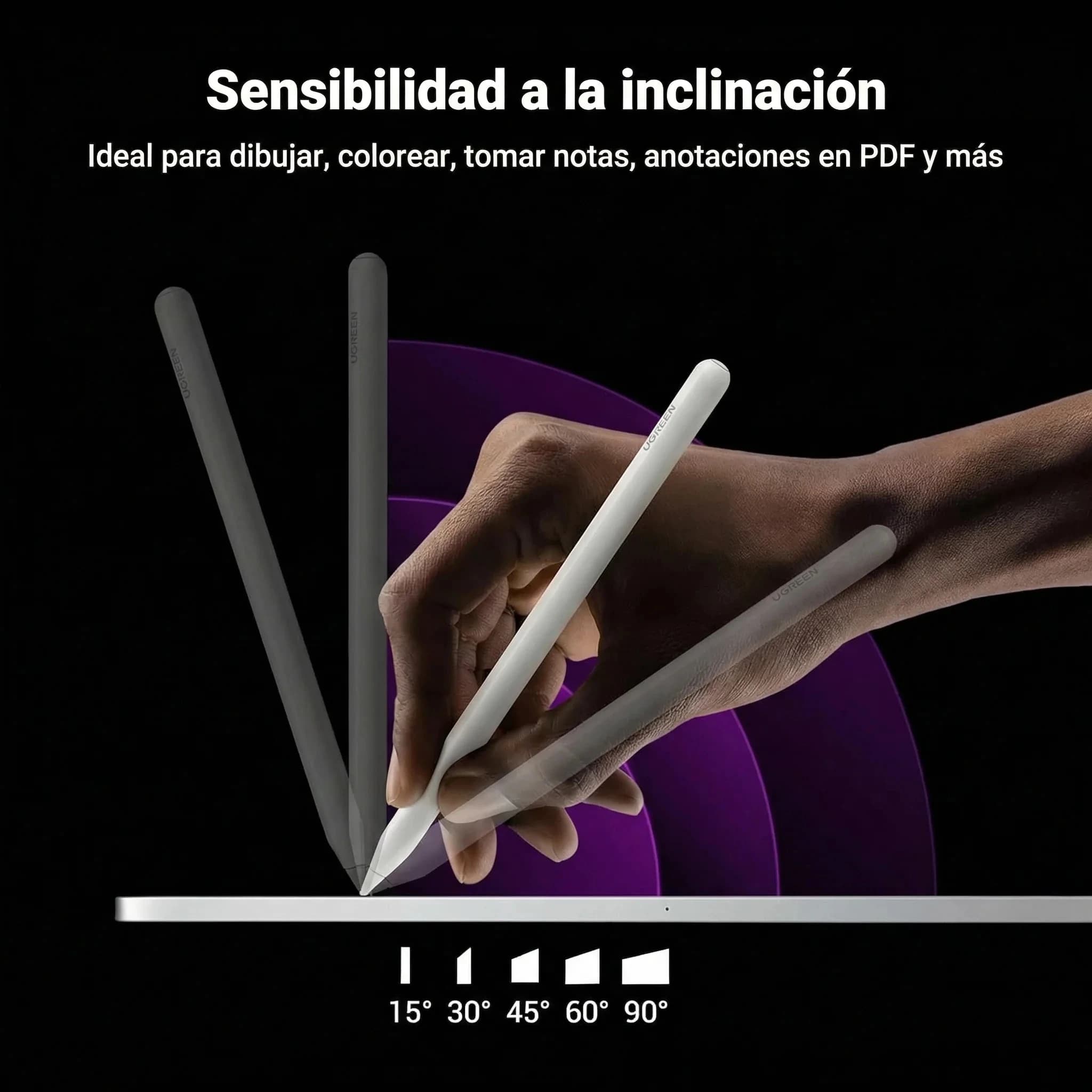 قلم لمسی یوگرین مدل UGREEN Stylus with wireless charging for iPad tablets LP653 — تصویر ۵