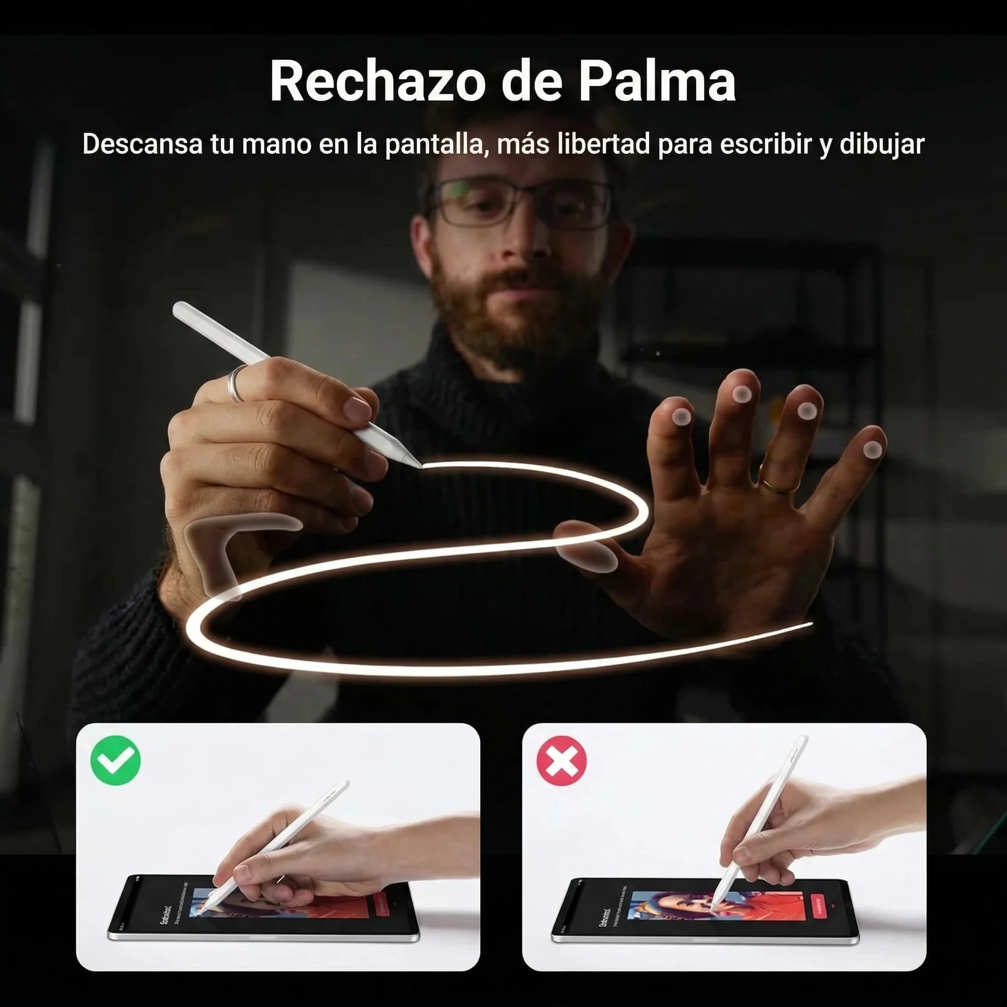 قلم لمسی یوگرین مدل UGREEN Stylus with wireless charging for iPad tablets LP653 — تصویر ۴