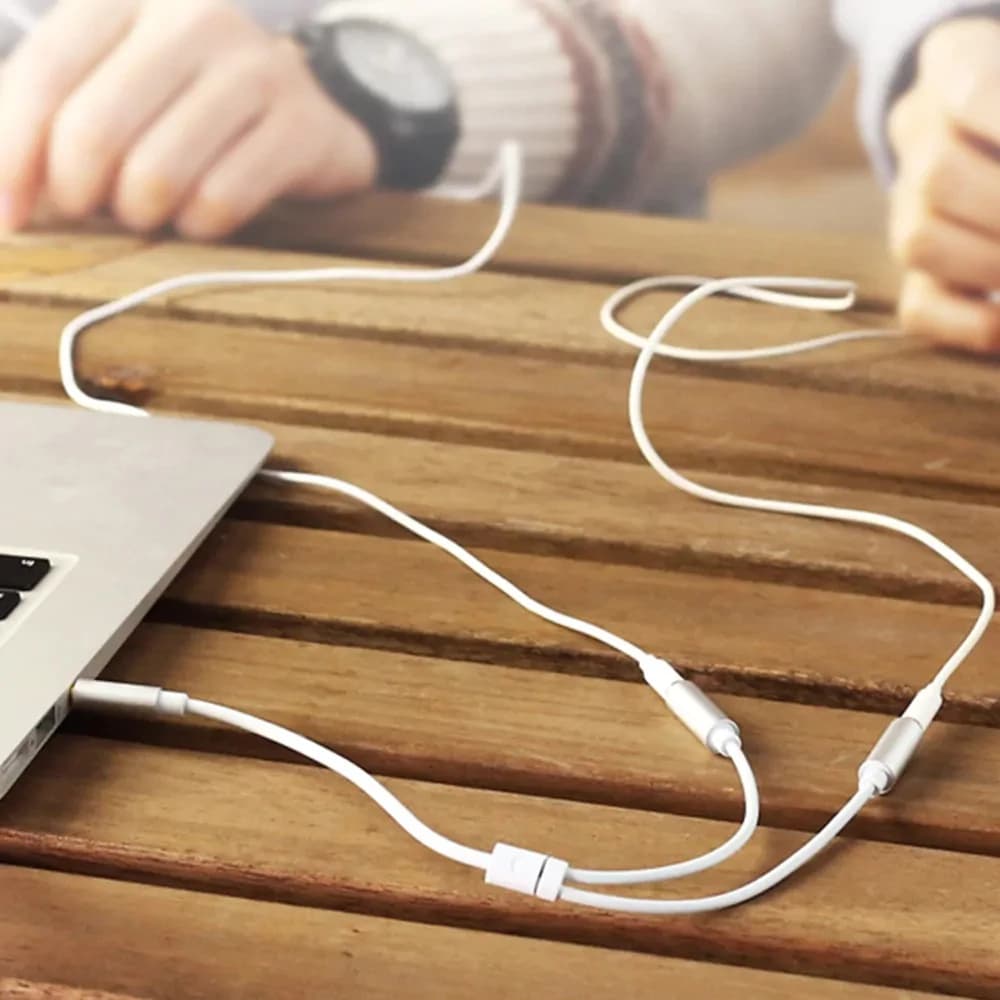 کابل صدا یوگرین مدل UGREEN AUX 3.5mm Male to Dual AUX 3.5mm Female AV123 — تصویر ۴