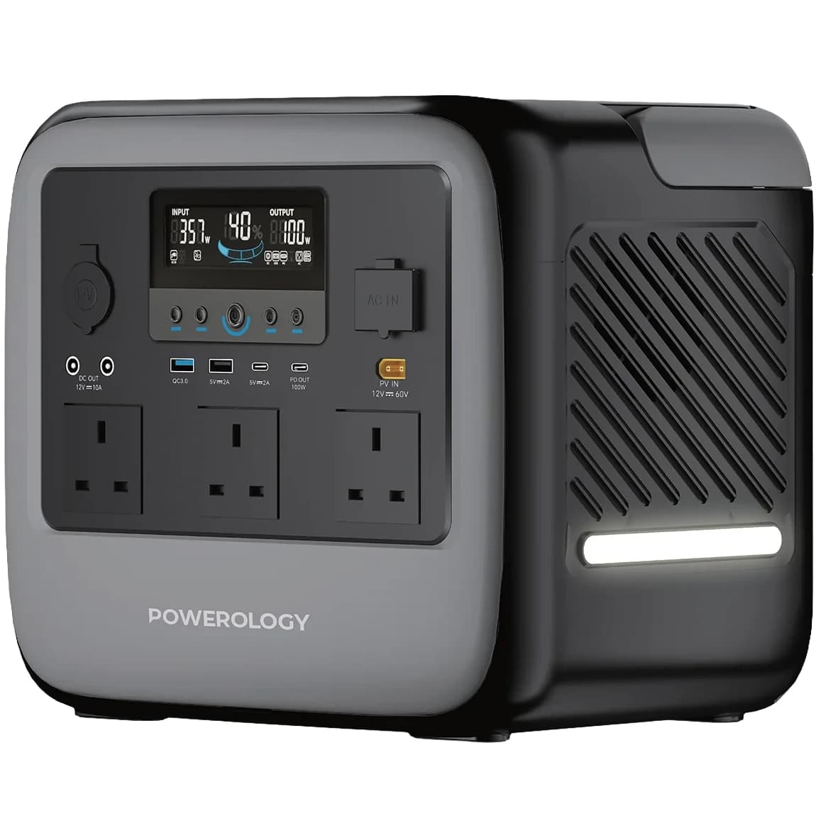 پاور استیشن پاورولوژی مدل Powerology Pater IV Portable Power Station 2000W PWGC2000GY
