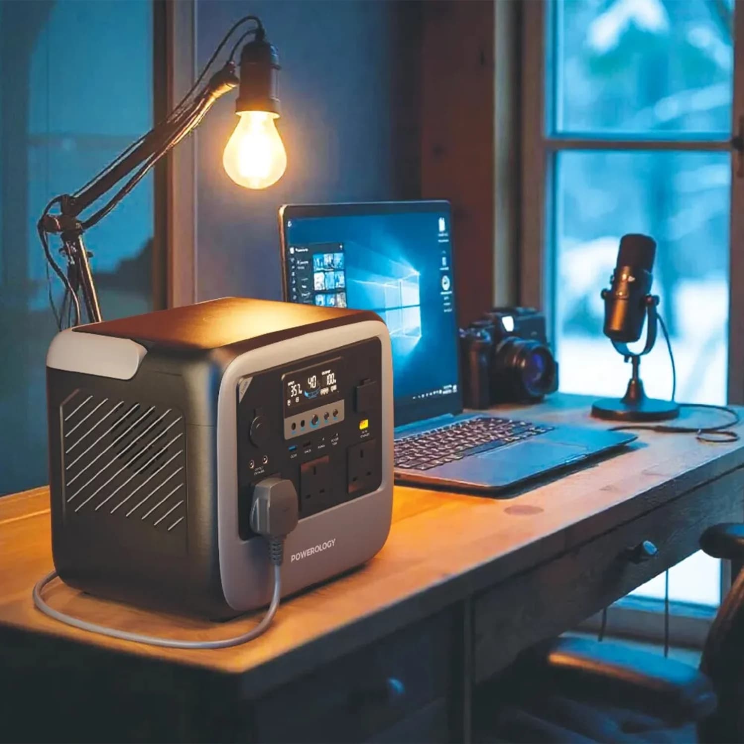 پاور استیشن پاورولوژی مدل Powerology Pater III Portable Power Station 1200W PWGC1200GY — تصویر ۳