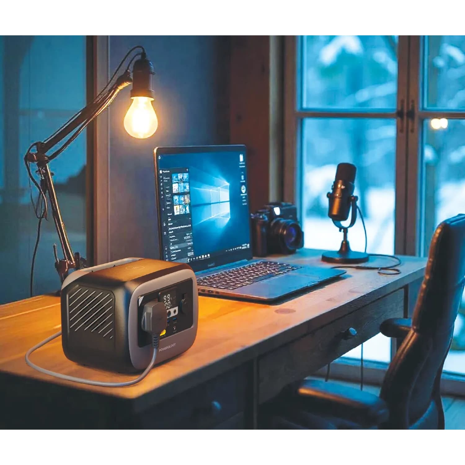 پاور استیشن پاورولوژی مدل Powerology Pater I Portable Power Station 300W PWGC300GY — تصویر ۳