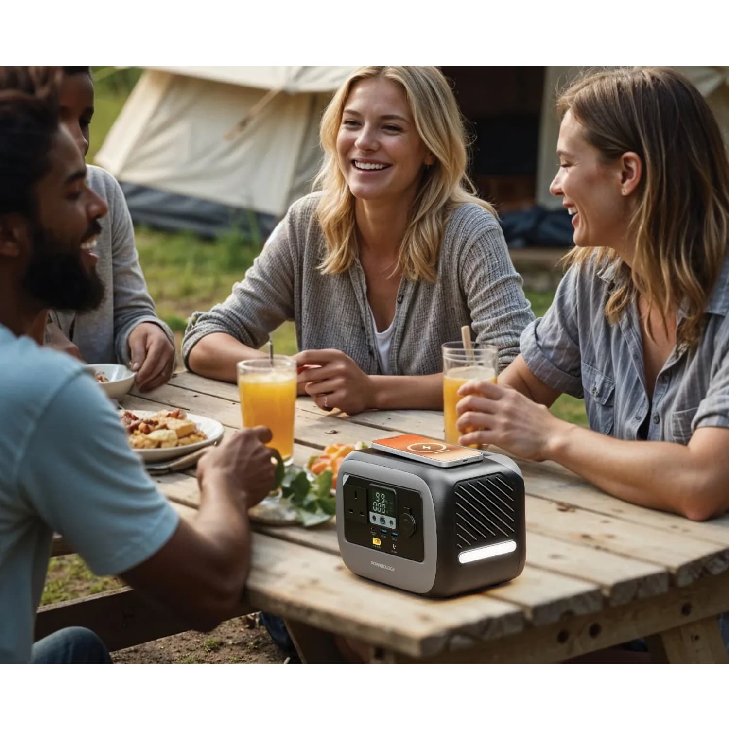پاور استیشن پاورولوژی مدل Powerology Pater I Portable Power Station 300W PWGC300GY — تصویر ۴