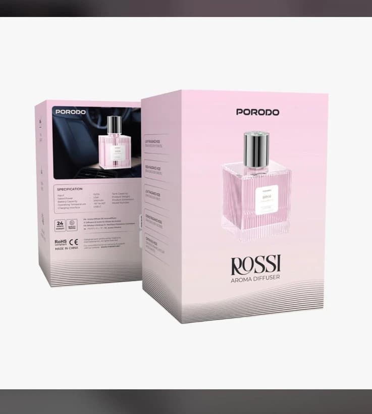 دستگاه پخش‌کننده عطر ۵۰۰ میلی‌لیتر پرودو Rossi | تایمر و نورپردازی — تصویر ۲