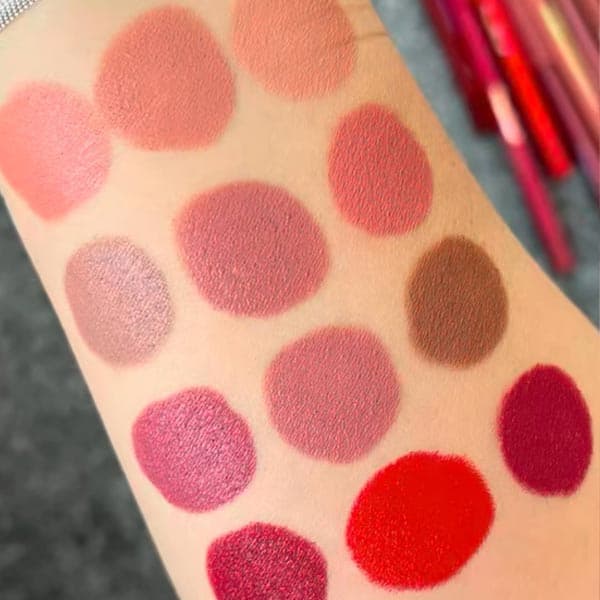 پک رژ مدادی شمعی 12 عددی دراگون رانی (matte lipstick pen dragon ranee) — تصویر ۲
