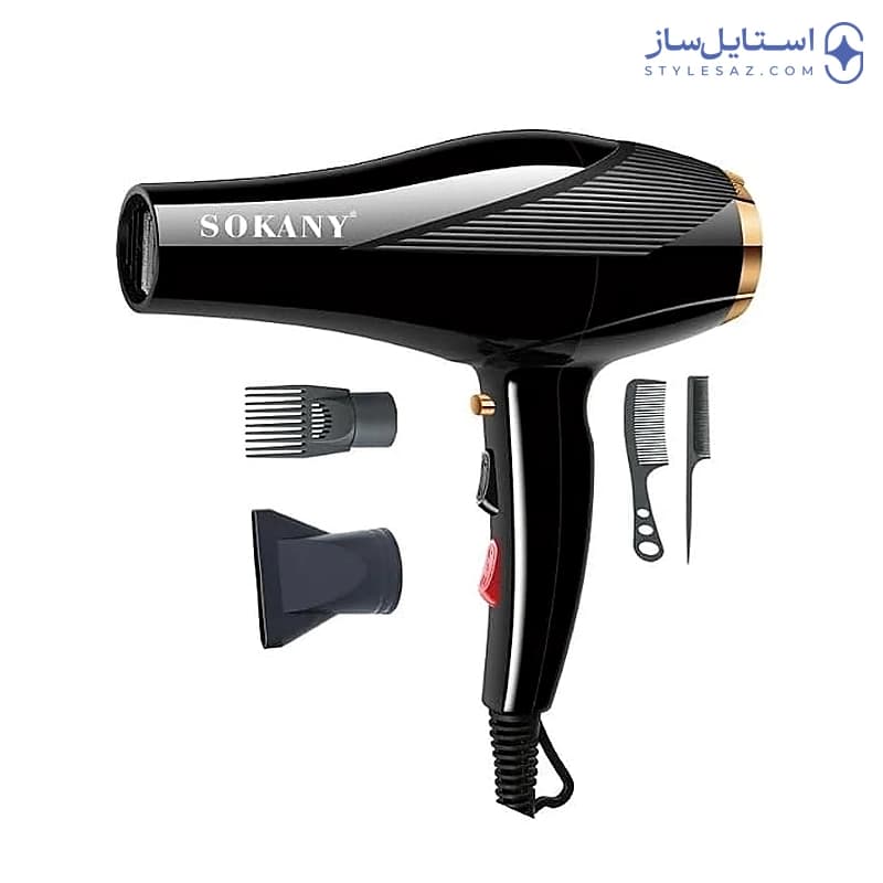 سشوار حرفه‌ای سوکانی مدل SK-2214 توان ۲۶۰۰ وات — تصویر ۳