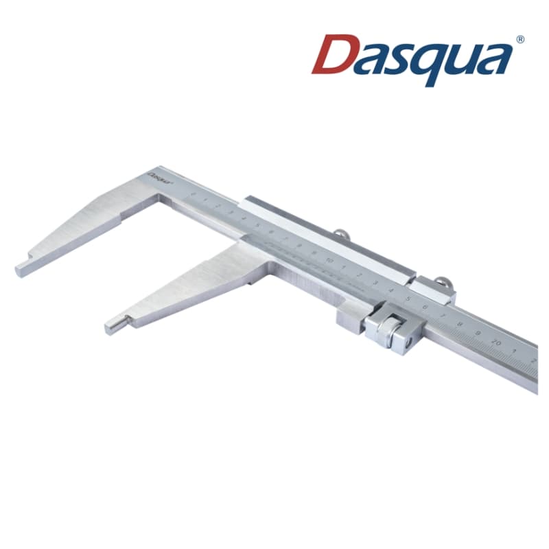 کولیس مونوبلاک ورنیه 20 سانتیمتر فک بلند 6 سانت مدل DASQUA 1310-0004 ایتالیا — تصویر ۳